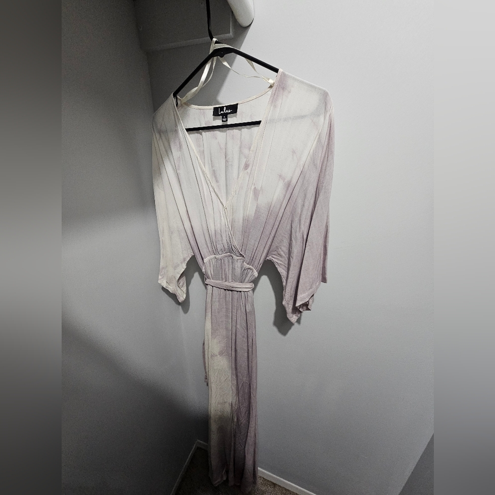 ☀️Summer - Long Lightweight,  Lulus Tie-Dye Kimono Seaside Dress